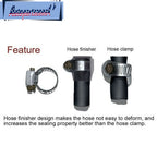 2Pcs Hex Hose Finisher Clamp for Universal 4 6 8 10 12AN