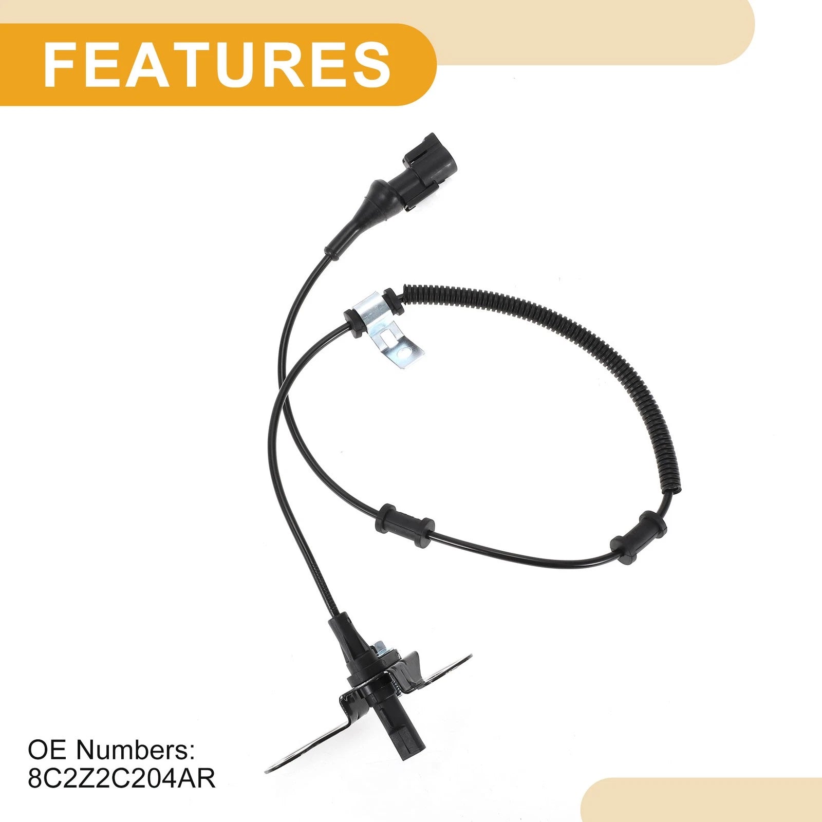 ABS Wheel Speed Sensor No. 8C2Z2C204AR for Ford E-150 (2004–2014) Front Right