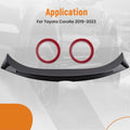 ABS JDMStyle Wing Spoiler for Toyota Corolla (2019–2023) Gloss Black