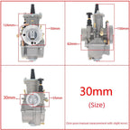 30mm Carburetor for ATV Go Kart Dirt Pit Bike (PWK30)