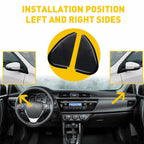 2X Side Mirror Corner Triangle Covers for Toyota Corolla (2014–2016)