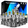 2X LED Headlight Bulbs H4 H7 H11 H13 9005 9006 9007 IP68 6500K