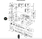 Lower Unit Seal Kit for Johnson/Evinrude Outboard 35-50 HP (0433550)