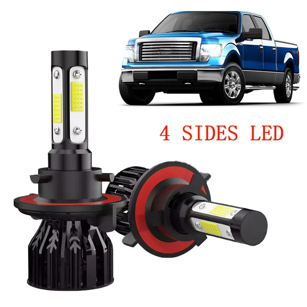 Set of 2 H13 9008 LED Headlight Bulbs for Ford F-150 (2004–2014) 6000K