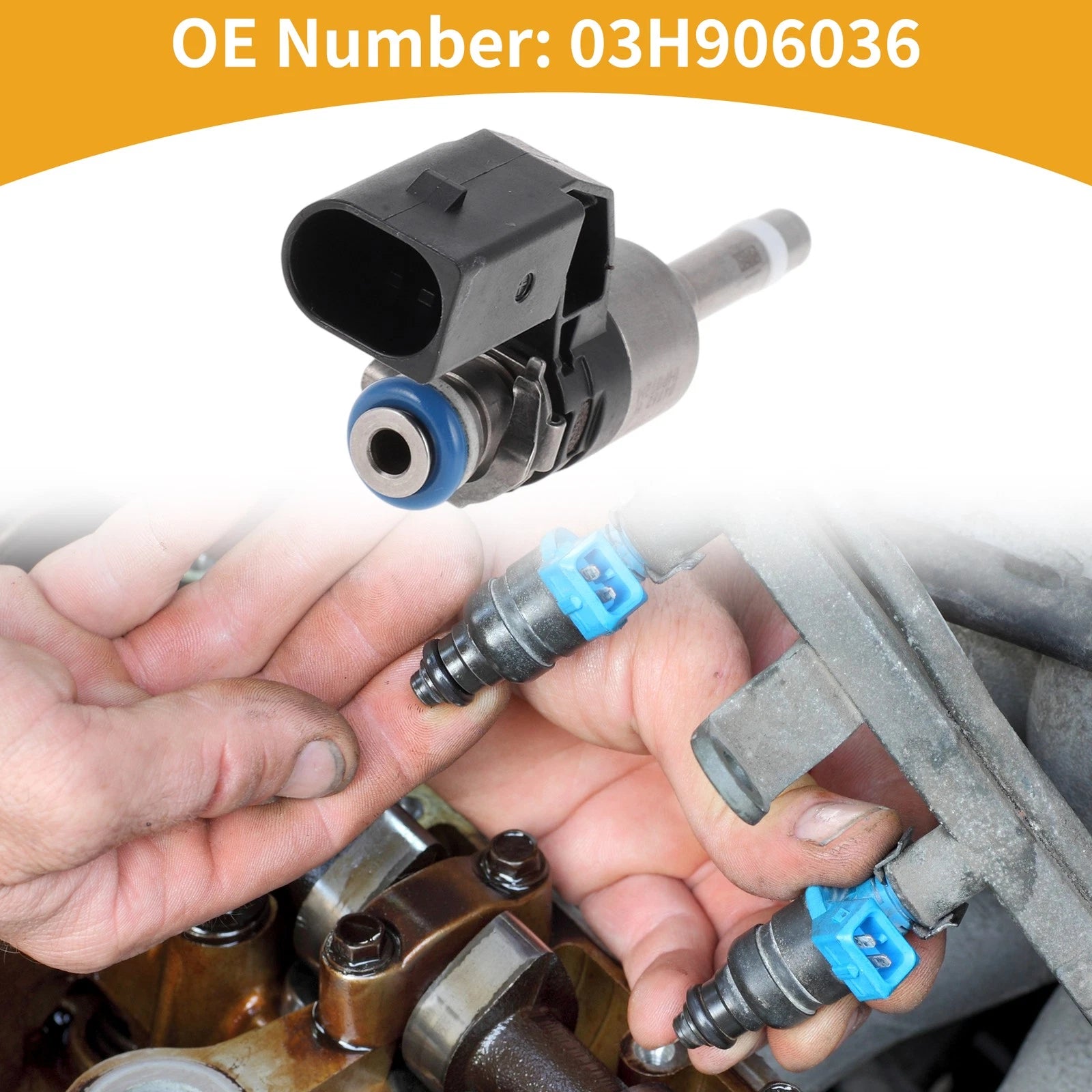 1 Pc No.03H906036 Fuel Injector for Audi Q7 3.6L V6 (2007–2010)
