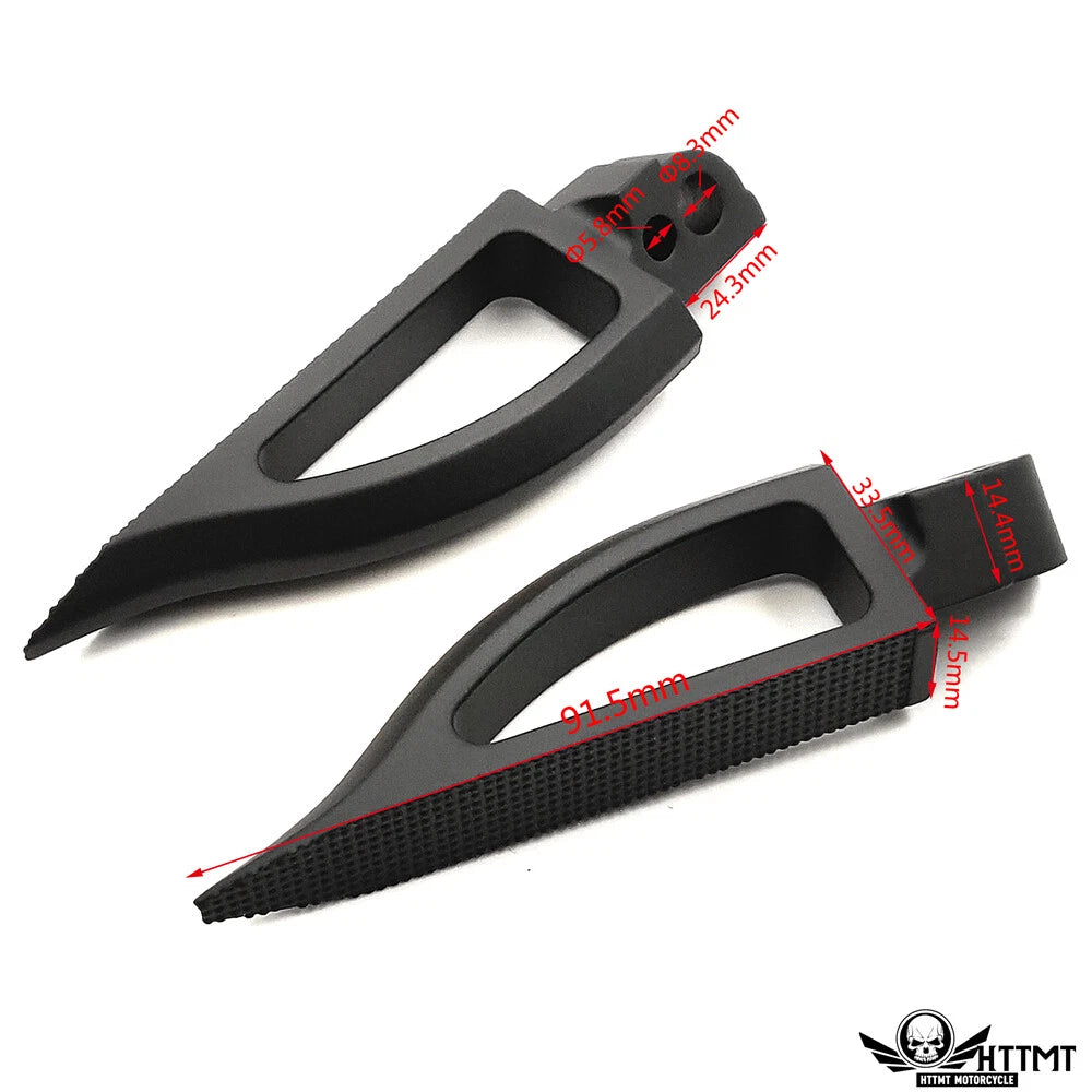 Front Foot Pegs for Suzuki GSXR 600/750/1000, GSX 1300R (2006–2013) Black