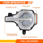 Set of 2 Clear Lens Fog Lights for Ford Escape (2007–2012)