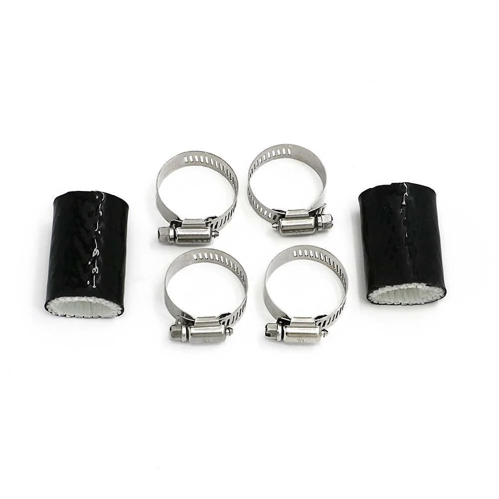 2 Rubber Exhaust Tube Duct Clamps for Yamaha Banshee 350 (All Years)