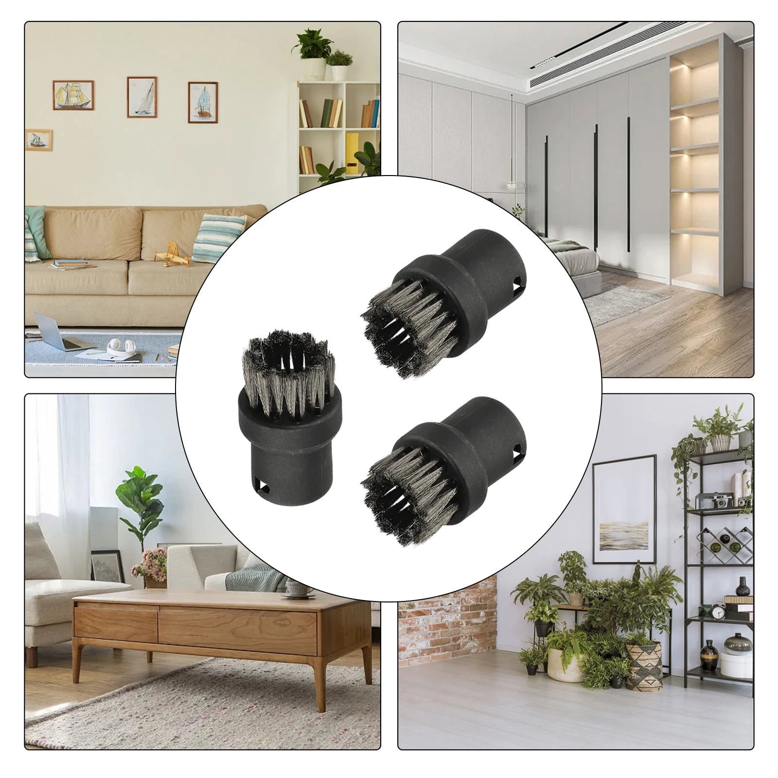 3X Stainless Steel Wire Brushes for Karcher Cleaning Tools