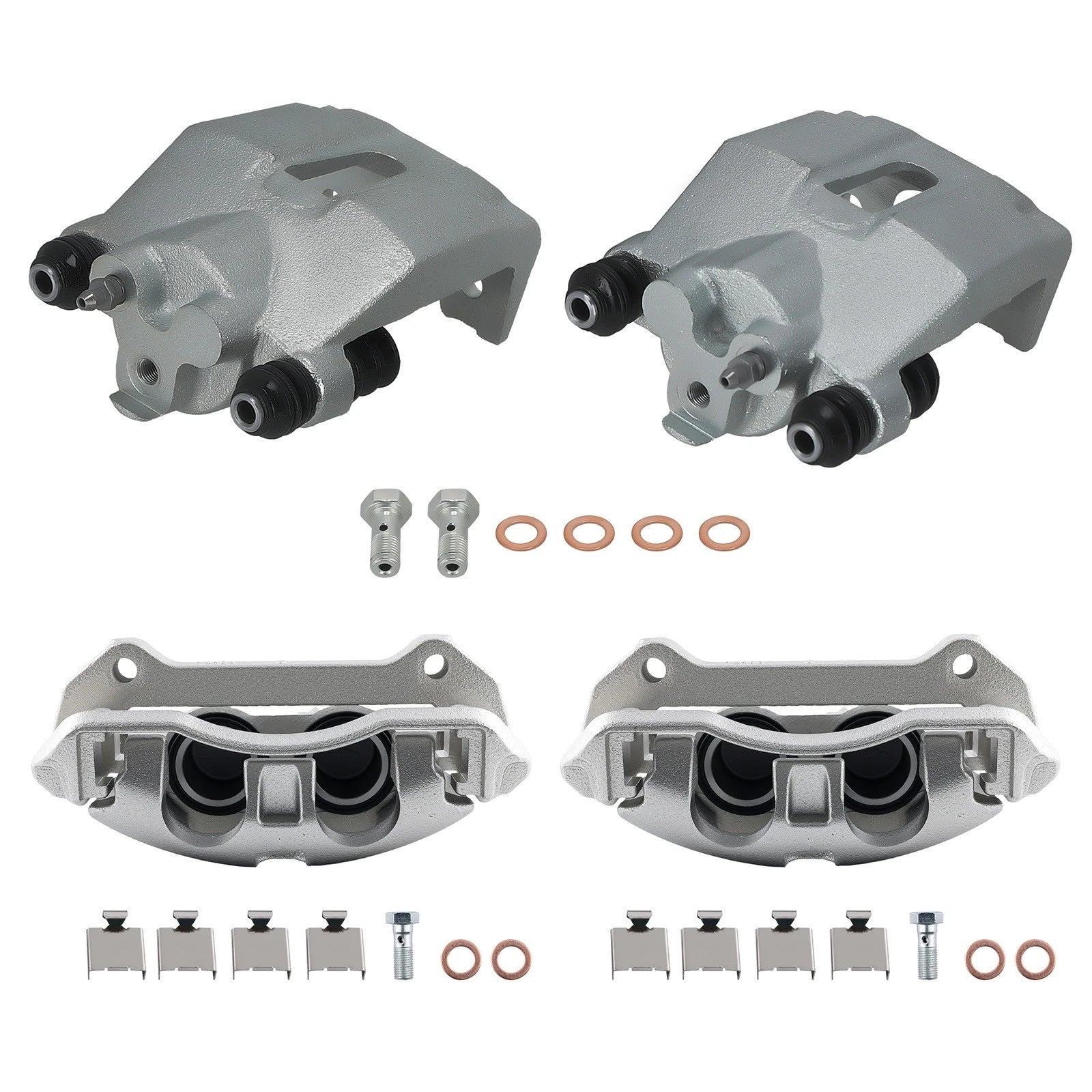 Set of 4 Disc Brake Caliper Kit for Ford F-150 (2010–2011) 18-4858 18-4859