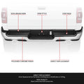 Dual Exhaust Chrome Rear Bumper Assembly for RAM 1500 (2019–2024)