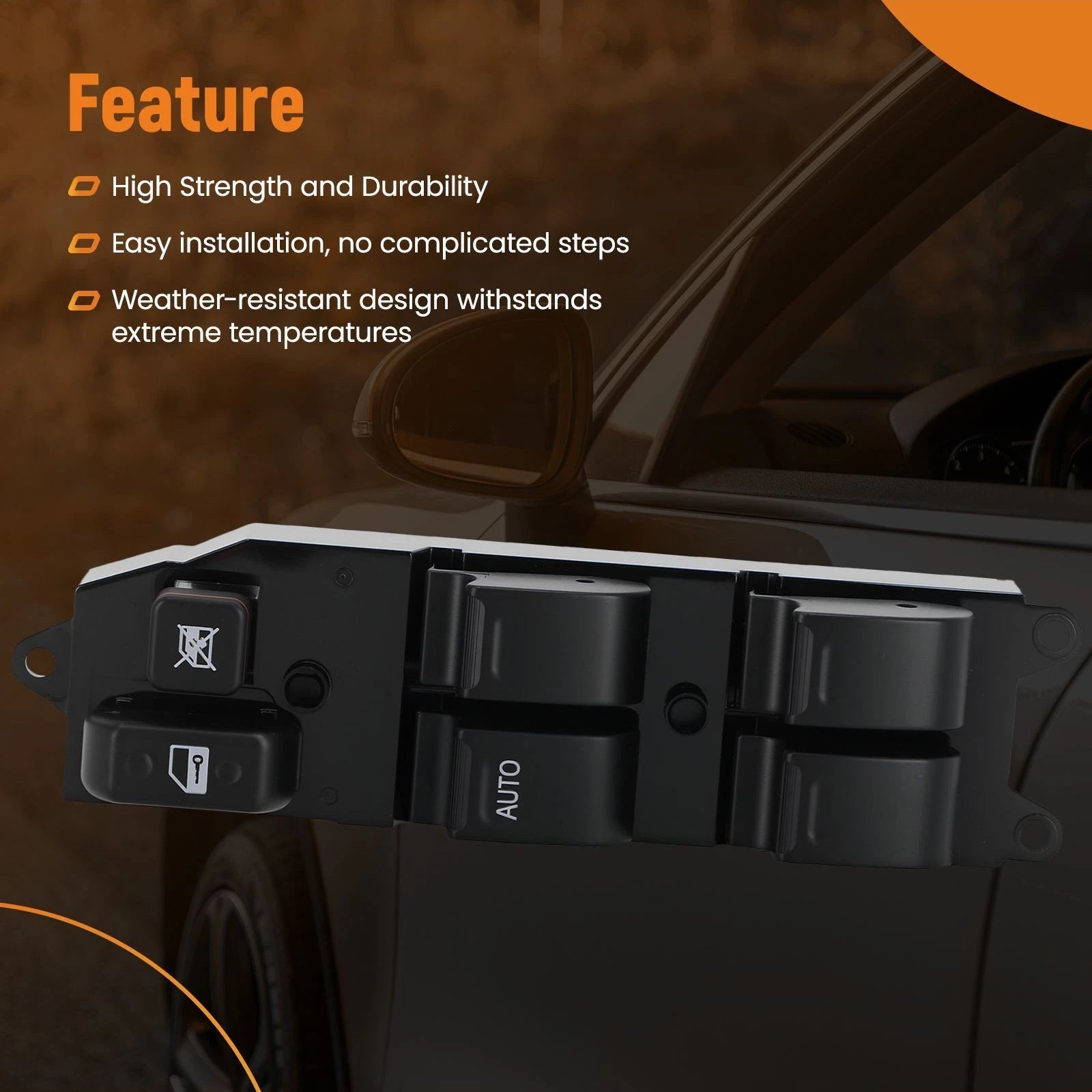 Driver Side Electric Power Window Control Switch for Toyota Corolla (1998–2002)