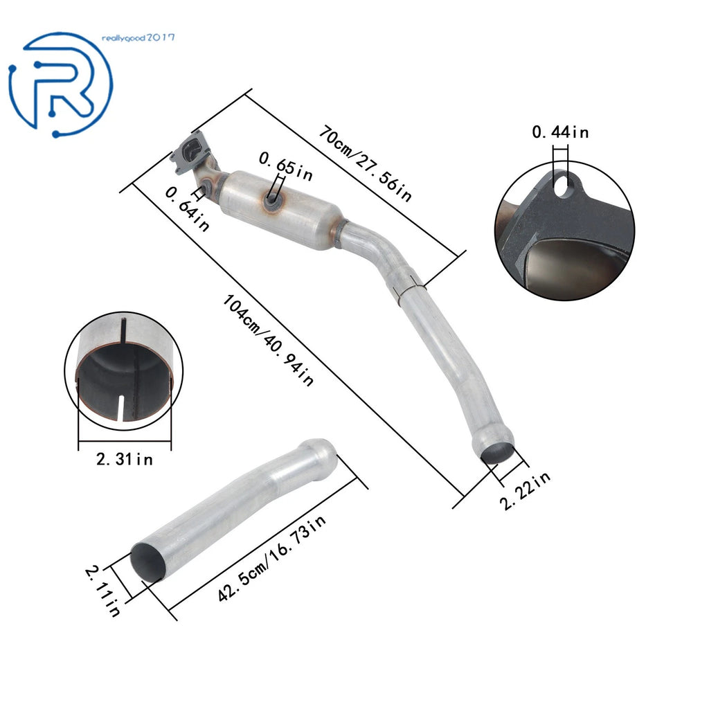 Driver Side Catalytic Converter for Jeep Grand Cherokee Dodge Durango (2013–2019)