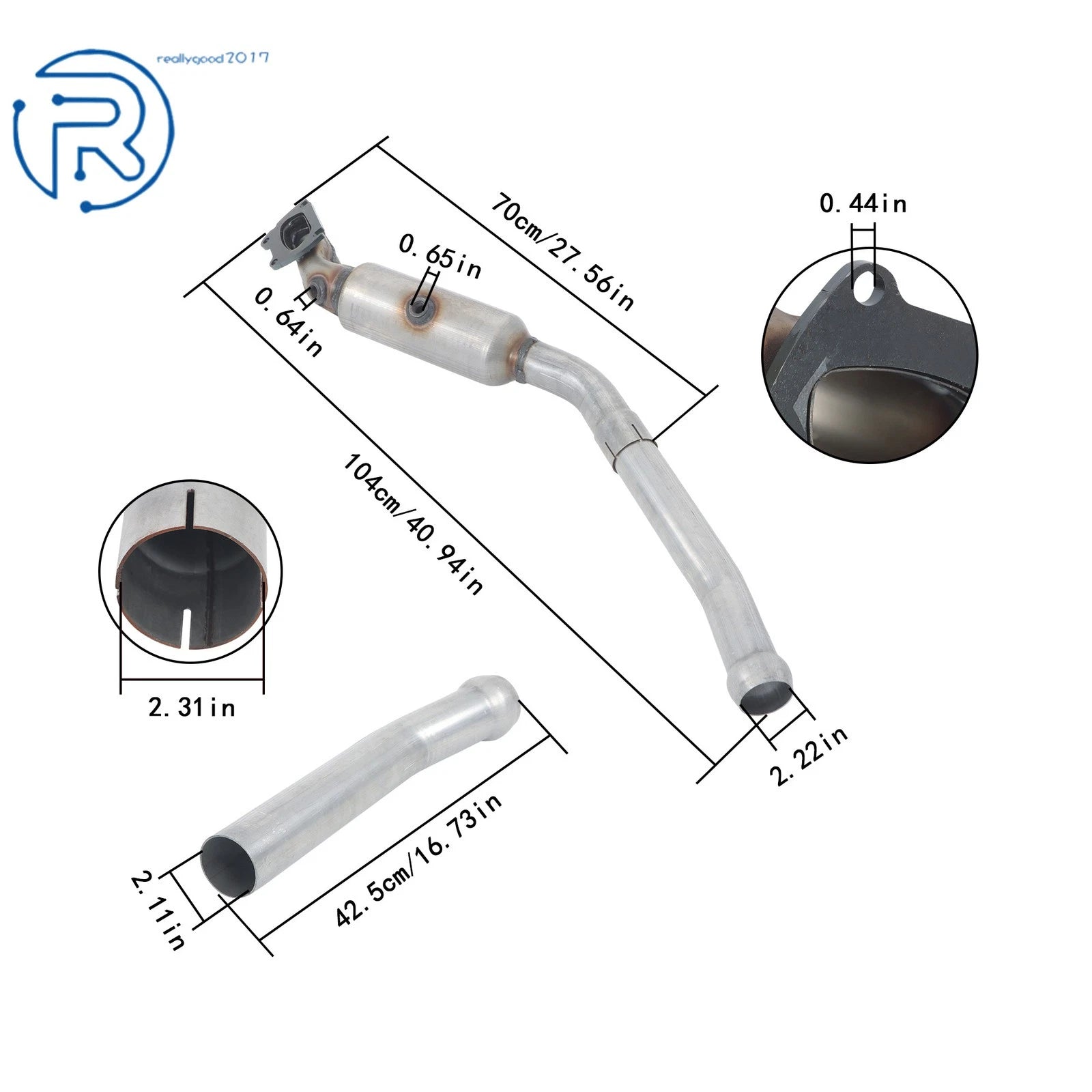 Driver Side Catalytic Converter for Jeep Grand Cherokee Dodge Durango (2013–2019)
