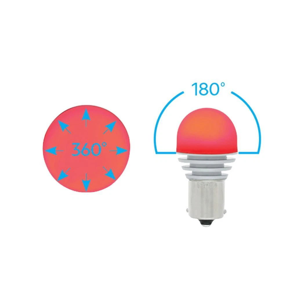 LED Bulb 360 Degree High Power Red 1156 Replacement for Semi Trailer (2000–2024)