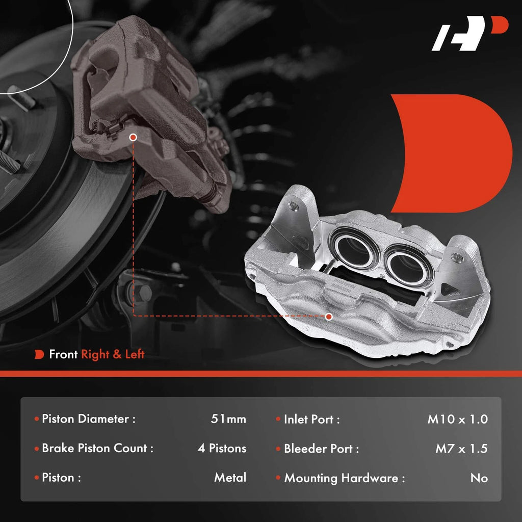 Front Brake Calipers for Toyota Tundra & Sequoia (2007-2016)