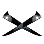 Gloss Black Rear Window Side Wing Trim Covers for Skoda Kamiq (2019-2023)