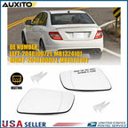 Set of 2 Heated Mirror Glass for Mercedes C-Class (2007–2015)