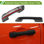 Exterior Door Handle Cover Trim for Toyota Tacoma (2024–2025) Carbon Fiber Black