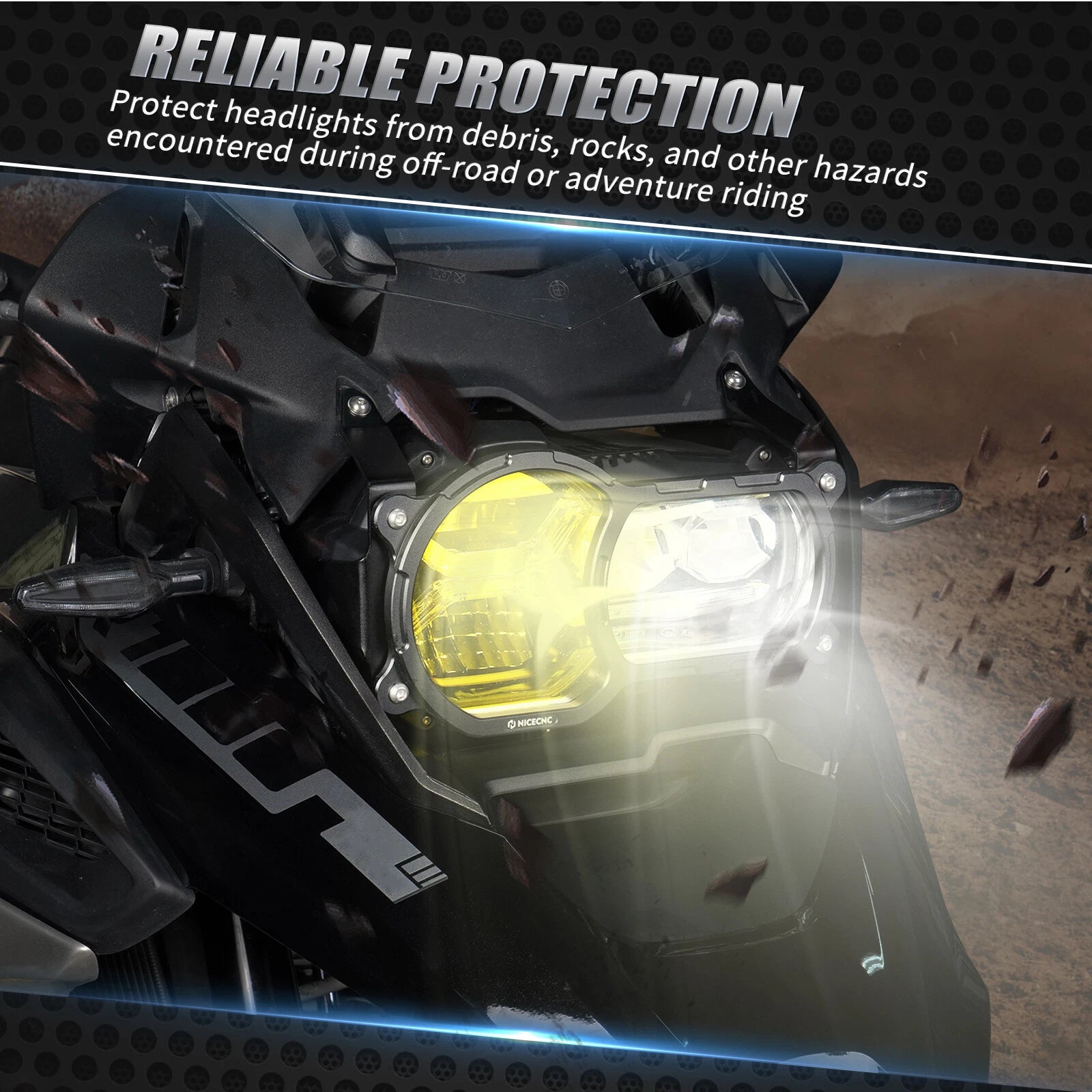 Headlight Guard Cover Protector 63218525111 for BMW R1250GS (2020–2023)