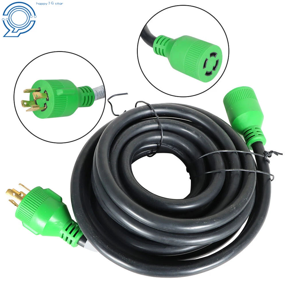 30 Amp Heavy Duty Generator Power Cord 25 Feet NEMA L14-30P/R