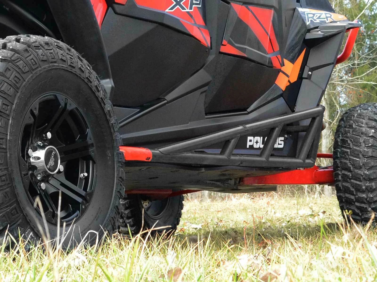 Rock Slider Nerf Bars for Polaris RZR XP 4 1000 (2014–2023) - Wrinkle Black