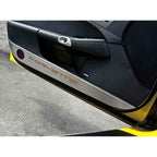 Door Guards with Laser Cut Red Vinyl Corvette Inlay for C5 Corvette (2005–2013)