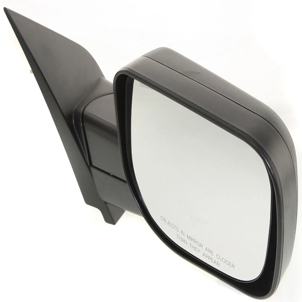 Manual Mirror for Nissan Titan (2004–2015) Passenger Side Folding Black