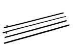 Door Window Felt Beltline Weatherstrip Kit for Ford Mustang Fastback (1969–1970)