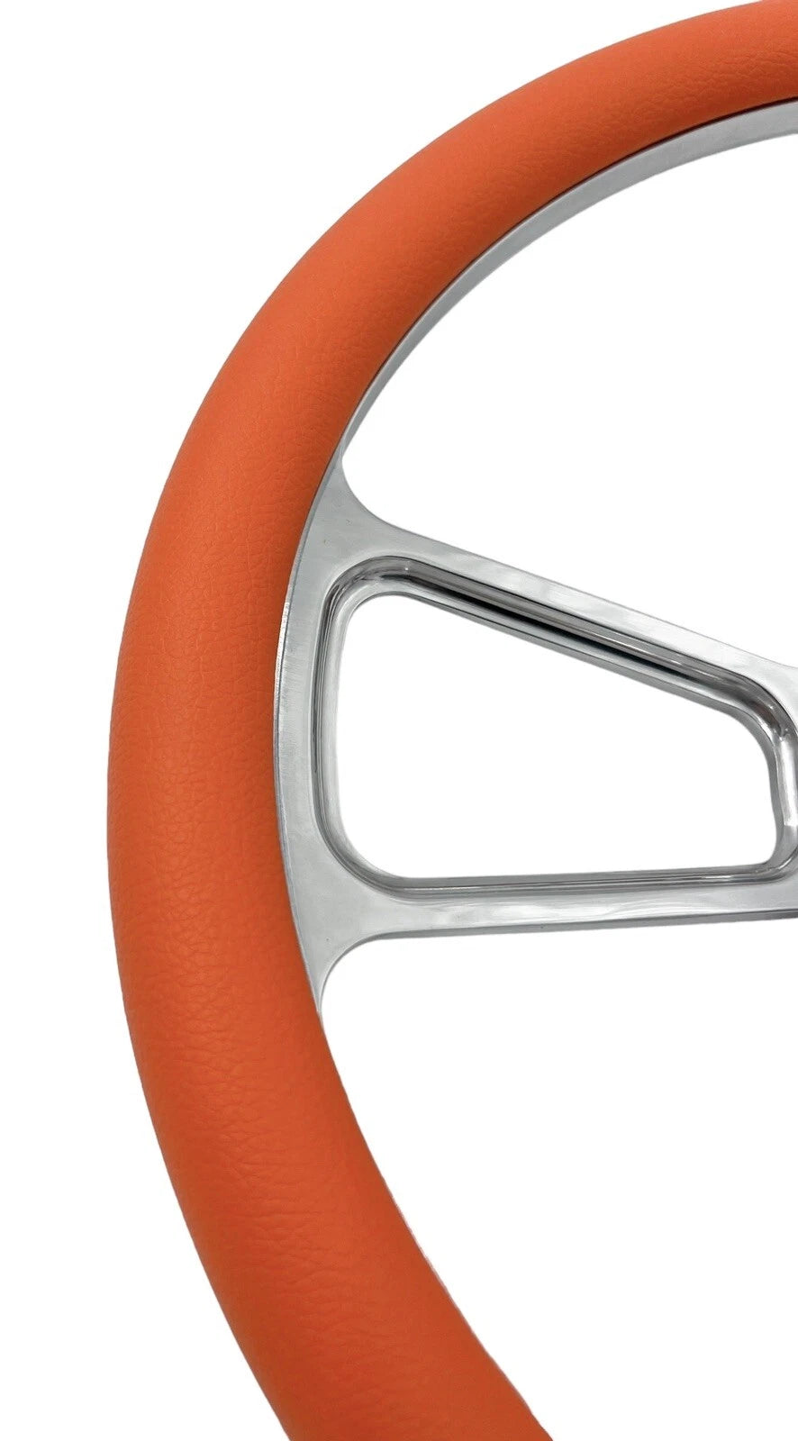 Billet Steering Wheel with Orange Wrap and Chevy Bowtie for Camaro (2010–2015)