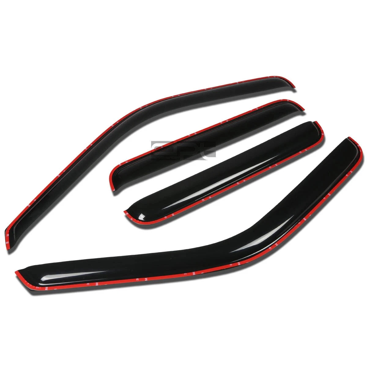 2X Window Visor Rain Guard for Ford F250-F550 SD Crew (1999–2015)