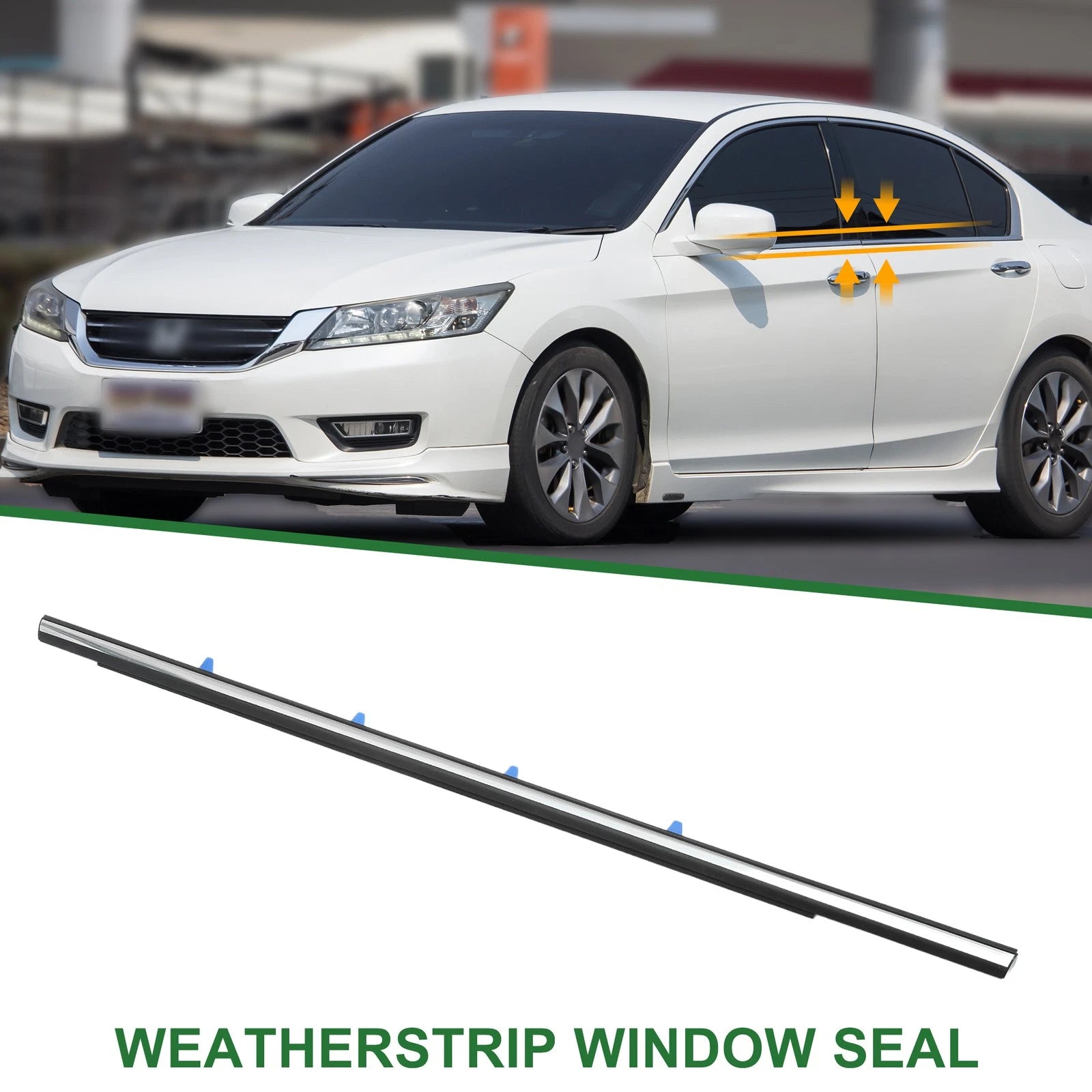 Rear Right Weatherstrip Window Seal No. 72910SV4013 for Honda Accord (1996–1997)