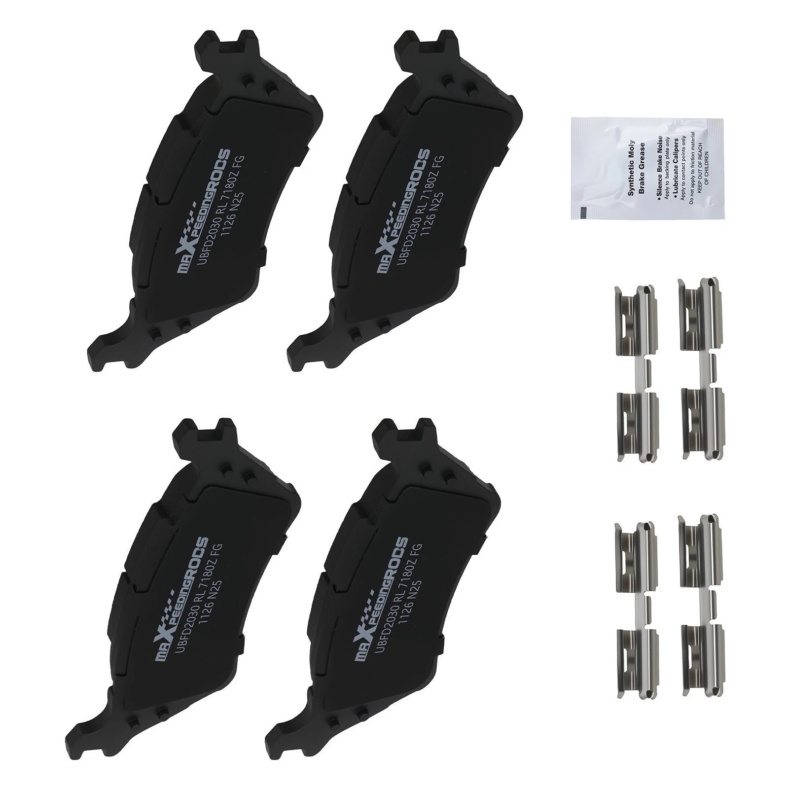 Rear Ceramic Brake Pads Set for Ford F-150 (2012–2020)