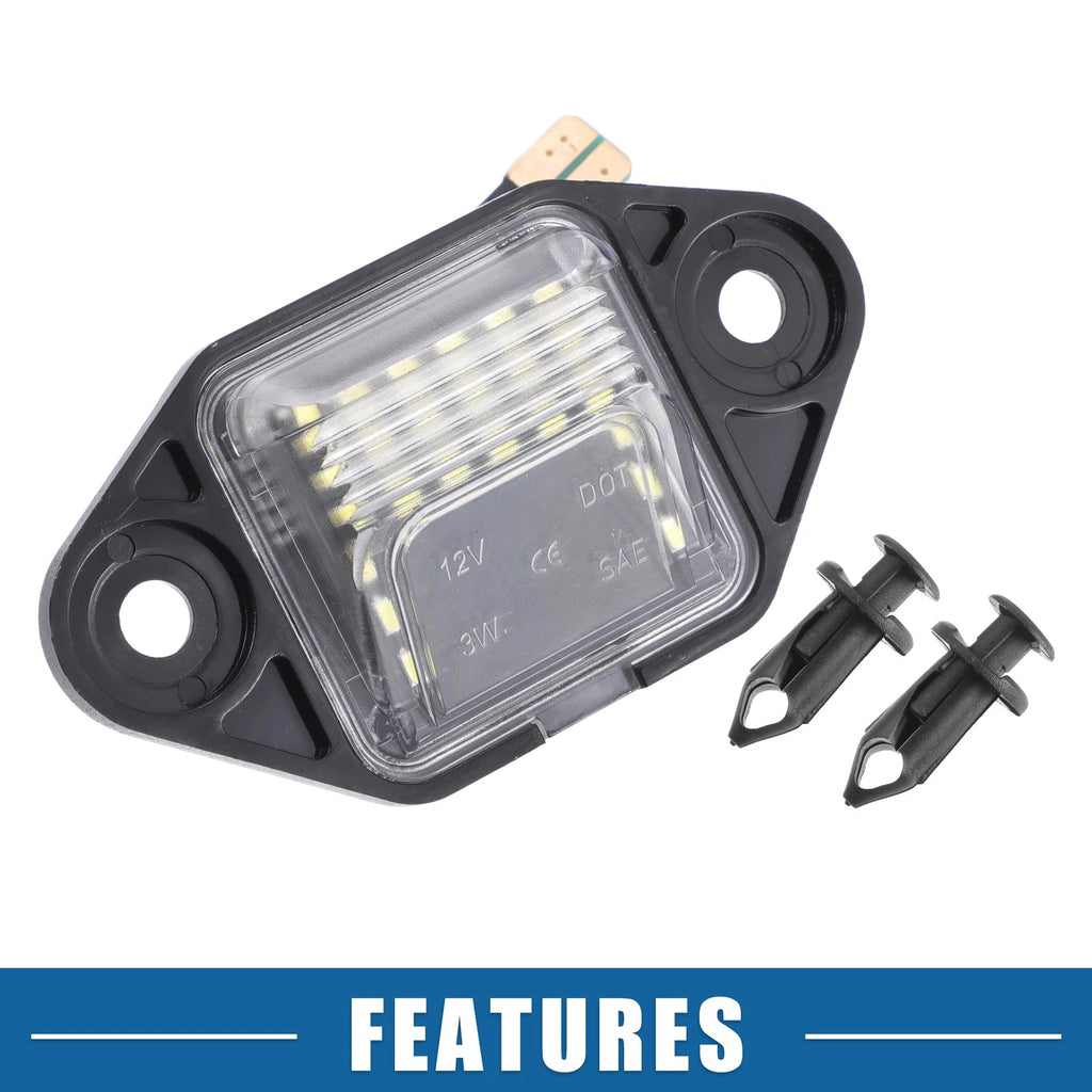 2X 6500K White LED License Plate Light F6UZ-13550-AA for Ford E-150 E-250 (2003–2014)