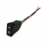 Factory Style 4-Pole 12V Push Button Switch with LED for Universal (-)