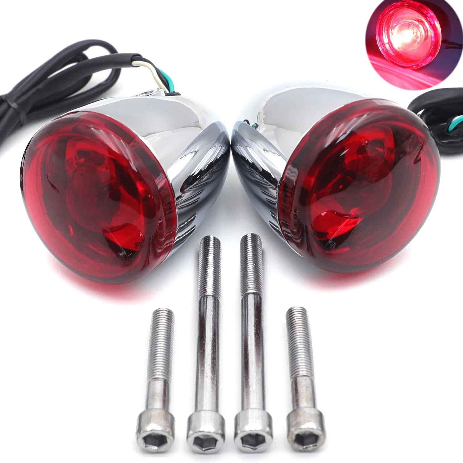 Rear Turn Signal Light Indicator for Harley Sportster XL883 FLDE FLHC FLSB (2014–2023)