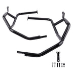 Black Steel Crash Bar Set for Kawasaki KLR650 (2022–2025) Engine Guard