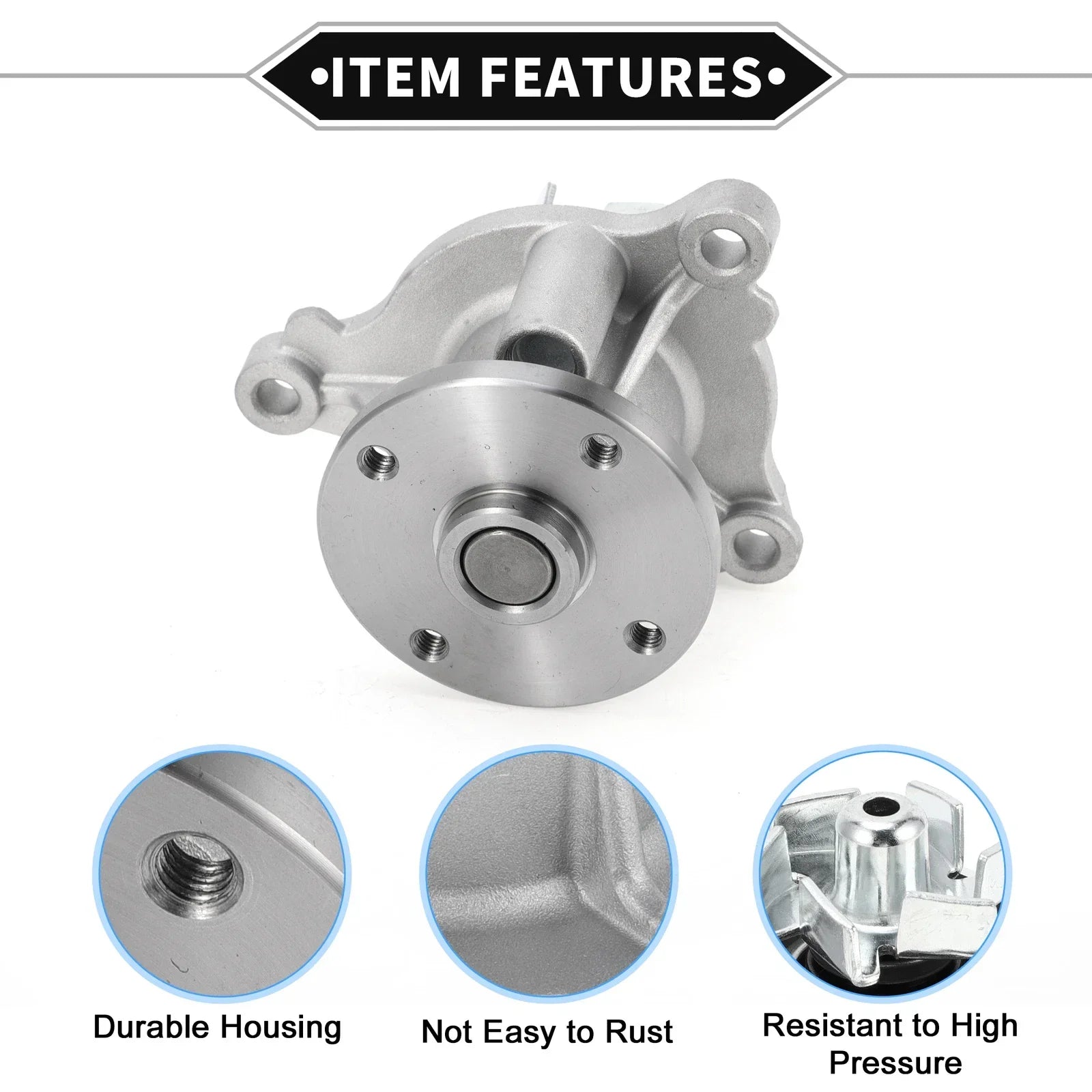 Water Pump for HYUNDAI GRAND i10 i20 & KIA RIO PICANTO (2010-2023)