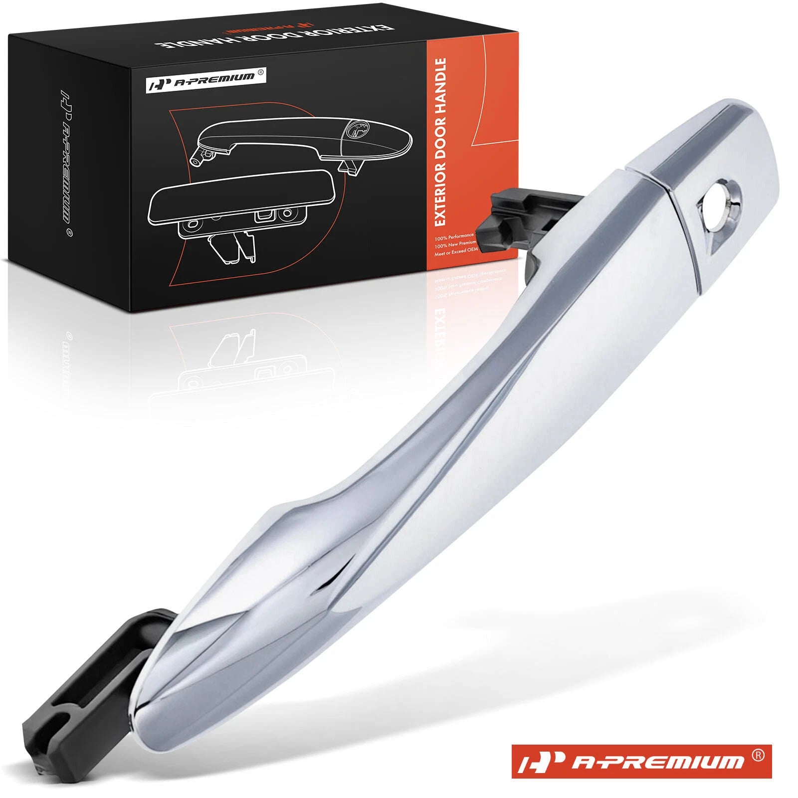 Front Left Exterior Door Handle with Keyhole for Nissan Rogue (2008–2023)
