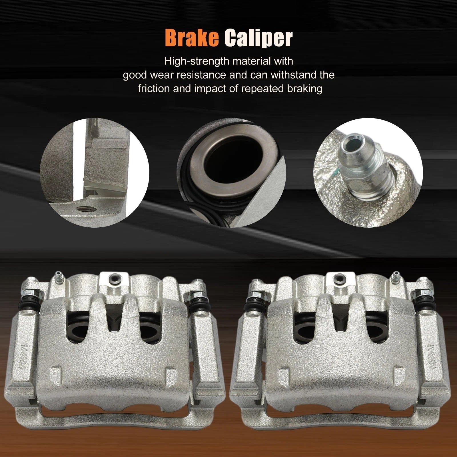 Front Rear Brake Calipers for Ford F-250 Super Duty (2005–2007)