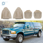 Set of 2 Front Seat Covers for Ford F250 F350 Lariat (1999–2000) Tan