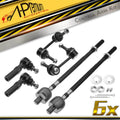 Set of 6 Front Sway Bar Tie Rod Ends for Nissan Maxima (2000–2003)