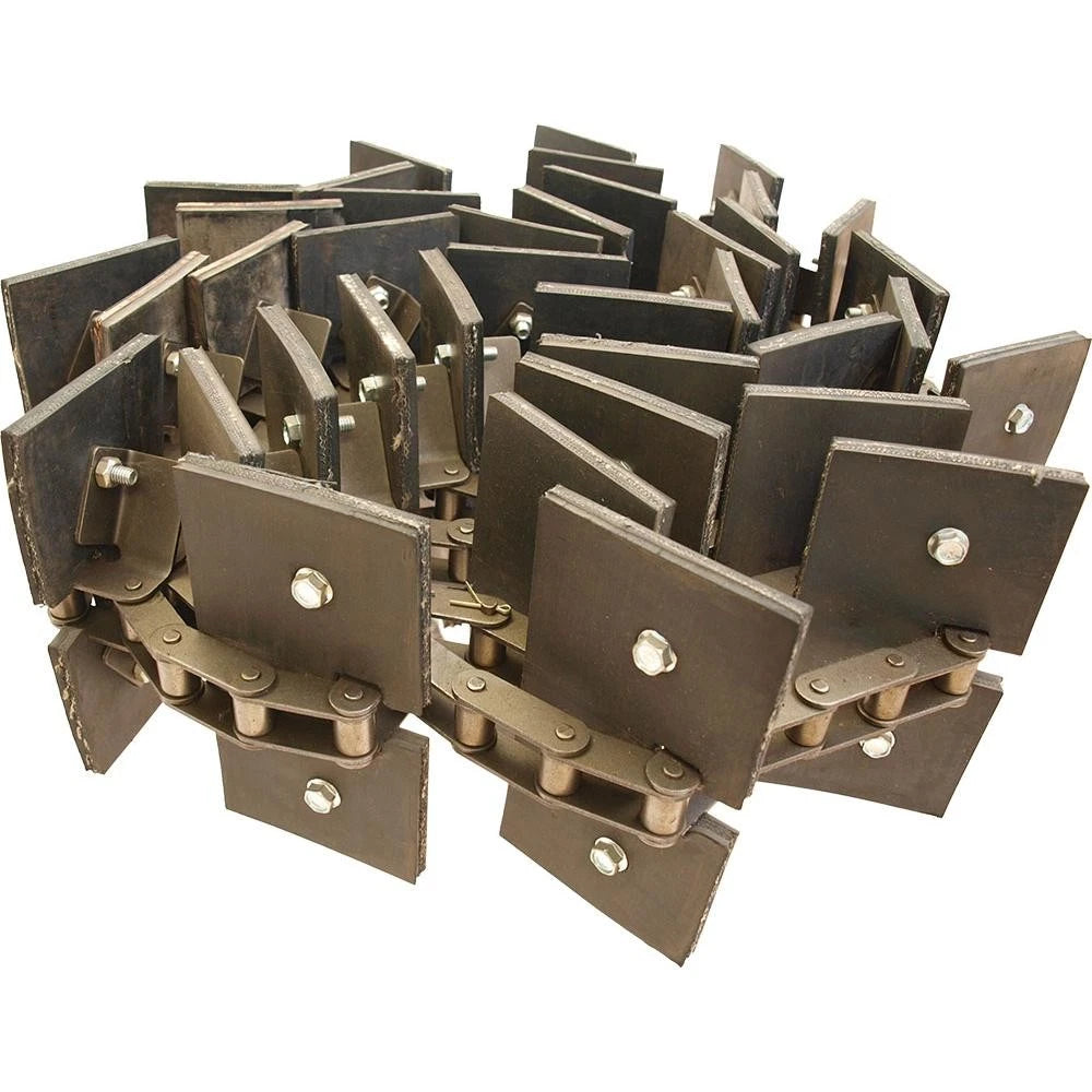 Clean Grain Elevator Chain for AM87365387 (Rubber Paddles)