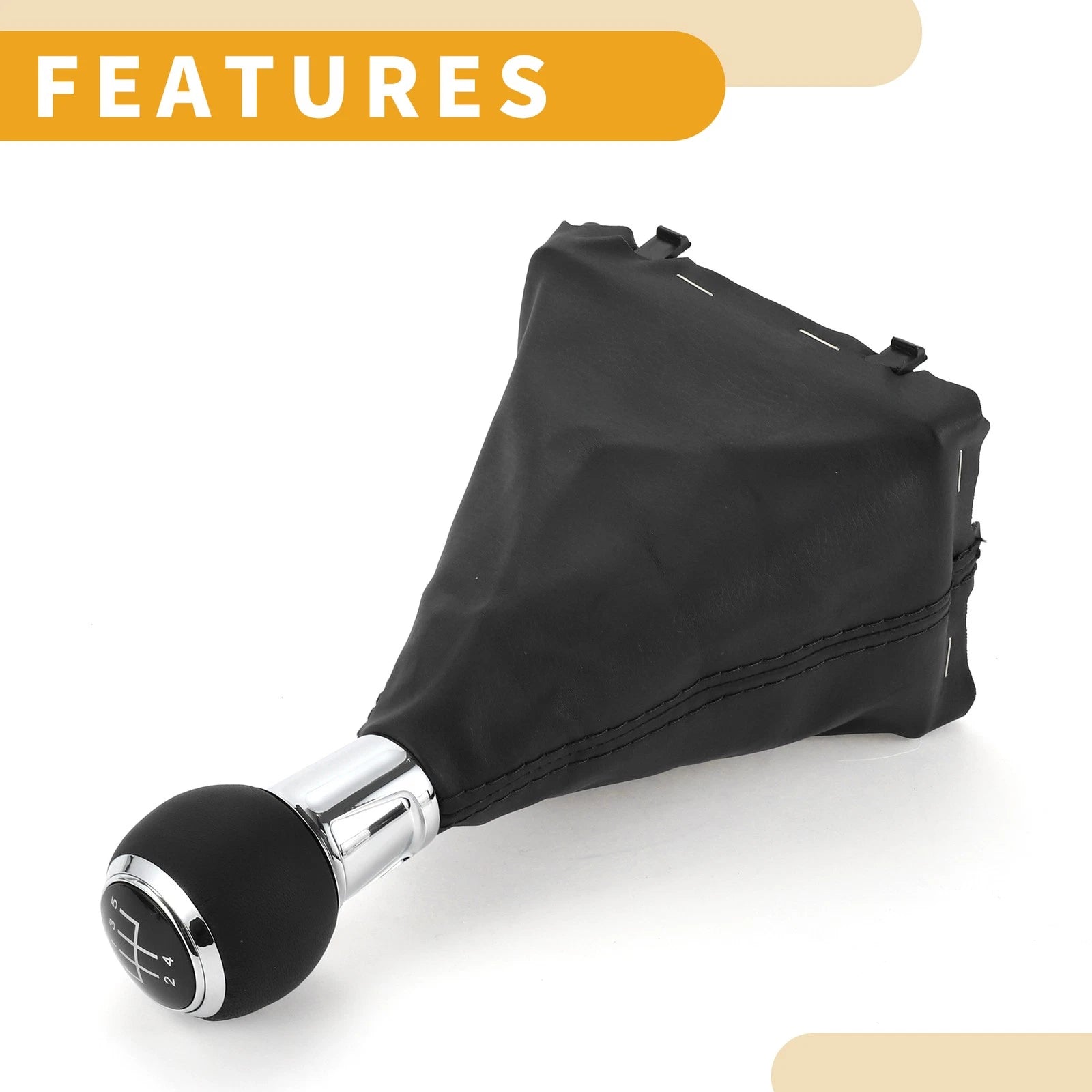 5 Speed Gear Shift Knob with Boot for Audi A3 (2006–2013)