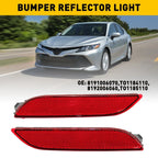 2X LED Rear Bumper Reflectors for Toyota Camry (2018–2021)