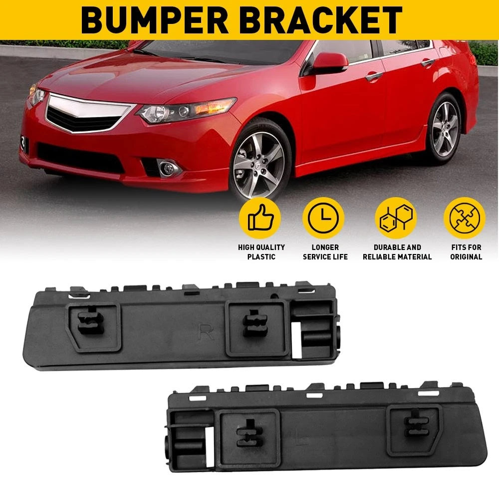 Set of 2 Front Bumper Retainer Support Brackets for Acura TSX (2009–2014)