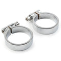 Chrome Exhaust Port Clamps for Harley XL Ironhead Sportster 1000 (1957-1985)