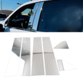 Silver Window Pillar Post Door Trim for Chevrolet Silverado, GMC Sierra 1500