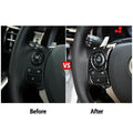 Carbon Fiber Steering Wheel Button Trims for LEXUS IS250/300/350 (2014-2017)