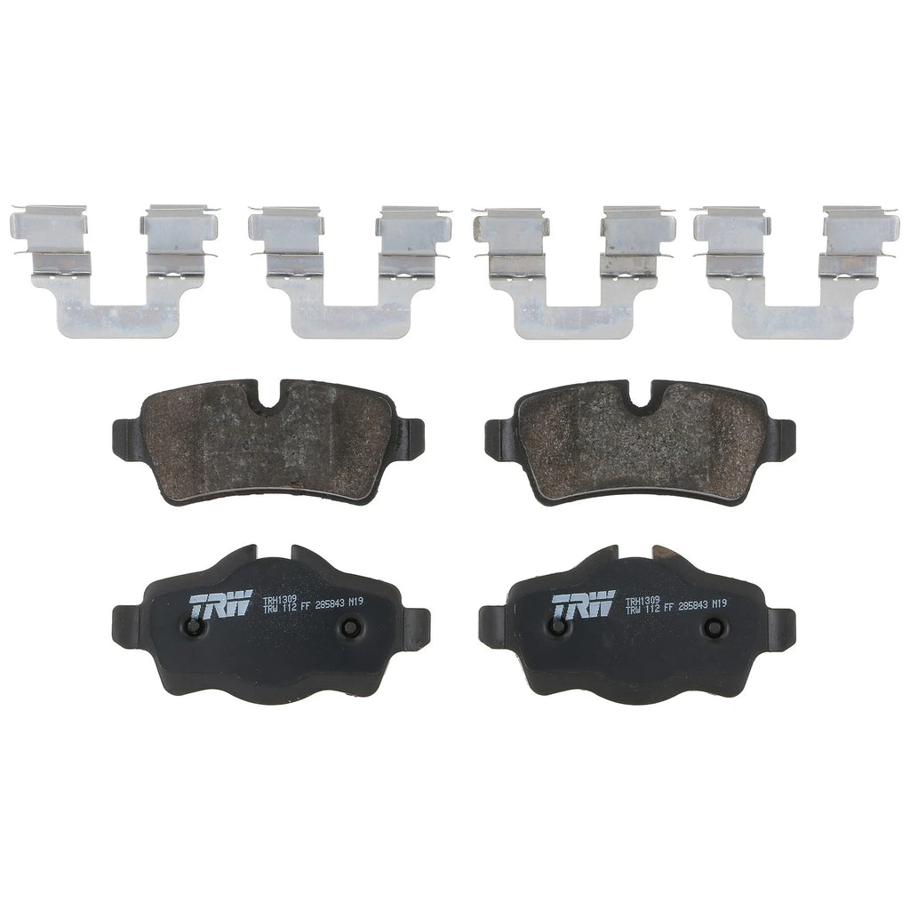 Set of 4 Disc Brake Pads for Mini Cooper (2007–2015)